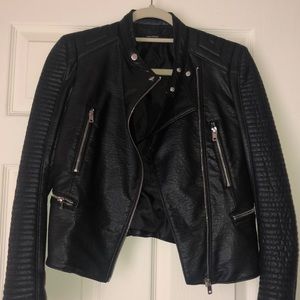 Zara Leather Moto Jacket